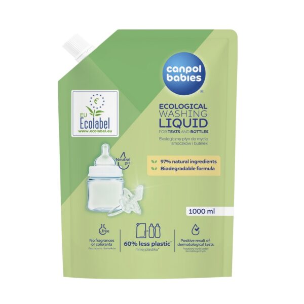CANPOL BABIES orgaaniline pesuvahend luttide ja pudelite pesemiseks 1000 ml