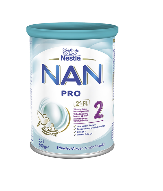 Nestle Nan Pro 2 jätkupiimasegu 800 g , alates 6-elukuust