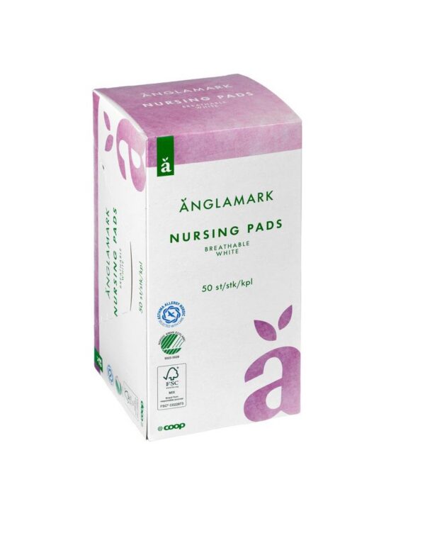 Rinnapadjad/rinnahoidjakaitsmed Änglamark teipidega valge 50 tk