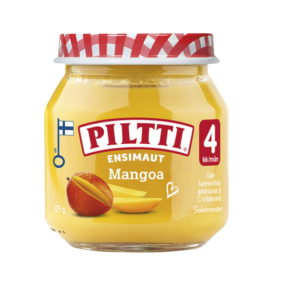 Piltti mangopüree 3×125 g, alates 4-elukuust (1purk-1,29eur)