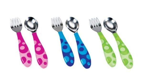 Munchkin kahvel ja lusikas Toddler ForkSpoon Set 12+kuud Vali värv!!!