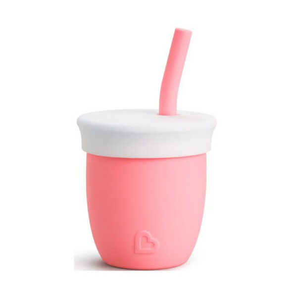 Munchkin kõrrega tass 118ml Coral