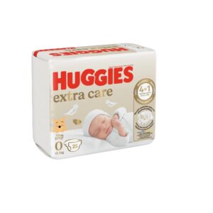 Huggies Extra Care ühekordsed mähkmed enneaegsetele beebidele N0 <3,5kg 25tk
