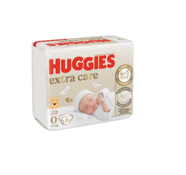 Huggies Extra Care ühekordsed mähkmed enneaegsetele beebidele N0 <3,5kg 25tk