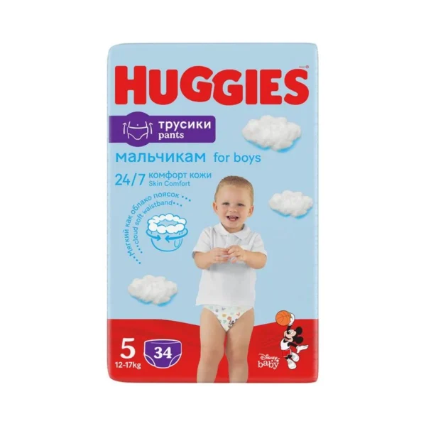 Huggies püksmähkmed Pants 5 Boy 12-17kg 34tk