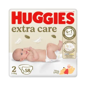 Huggies Newborn Extra Care N2 3-6kg 58tk