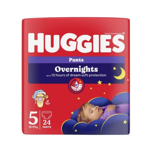 Huggies püksmähkmed Overnights 5 12-17kg 24tk