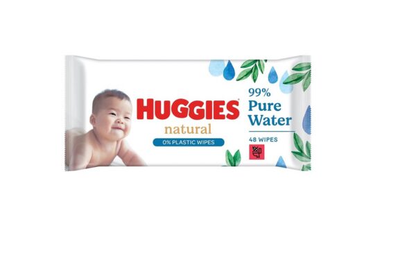 Huggies niisked salvrätikud Natural 48tk
