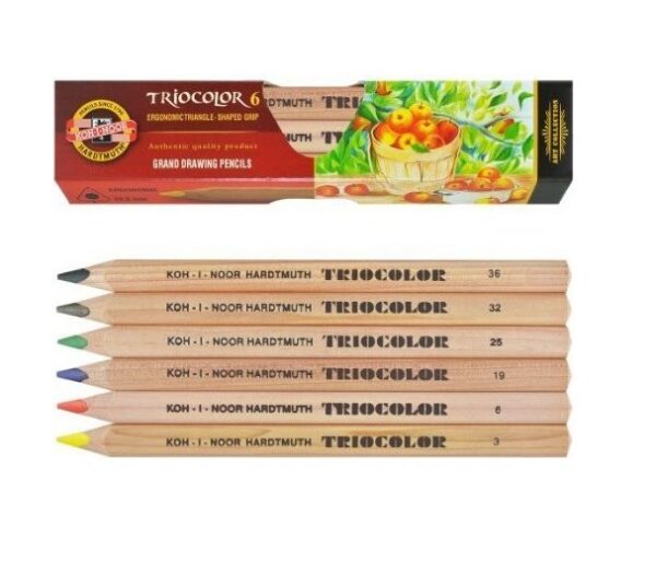 Triocolor värvipliiatsid 6tk 3151