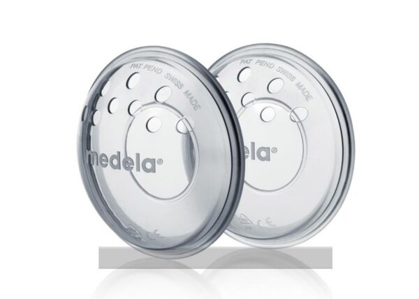 Rinnakaitse-piimakoguja rinnanibudele õhuavadega Medela 2tk 008.0042