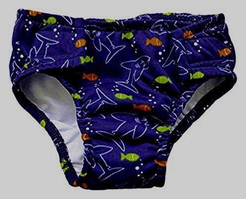 Ujumispüksid-mähe M 74/80cm sinine kaladega ,külgedelt krõpsudega avatav Fashy Little Stars 1570/54
