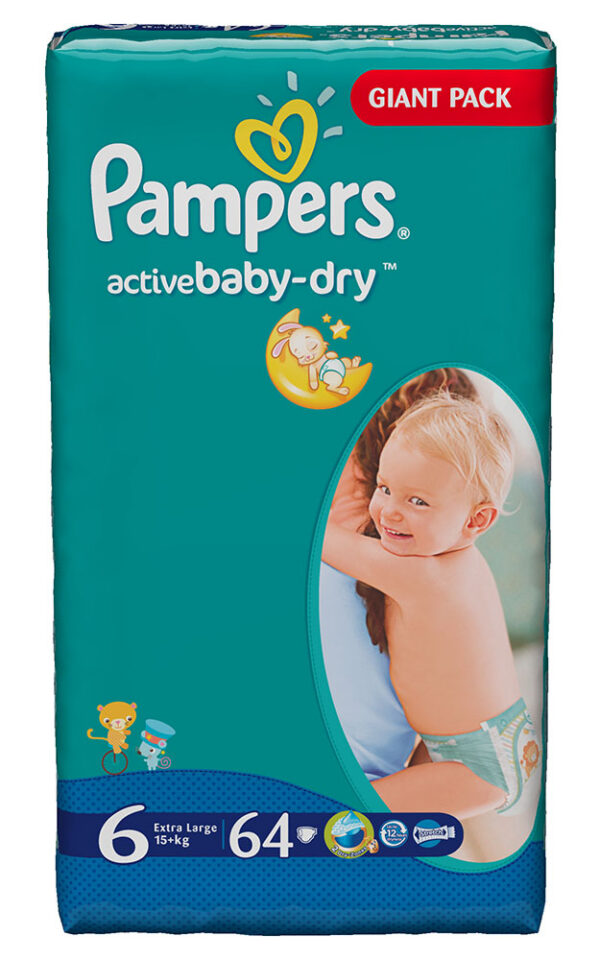 Pampers 6 Giant Extra large 64tk (16+kg) LÕPUMÜÜK!!!