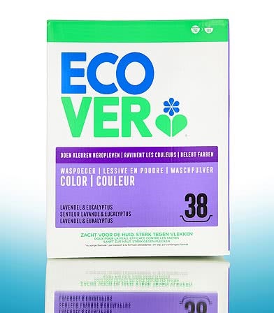 Ecover pesupulber värvilisele pesule 1,9kg Lavendel ja Eukalüpt