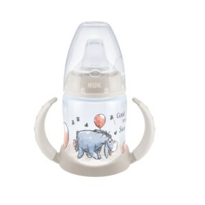 ÕPPIMISPUDEL/Learner bottle NUK 150ML SANGADEGA ,temperatuurikontrolliga Disney Winnie  the Pooh hall 6-18kuud