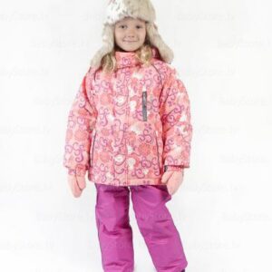 Laste jope HAZEL (1184BW12) 110cm roosa mustriga/fuksia-413 Huppa