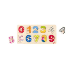 Goki puidust Numbripuzzle nuppudega peidetud piltidega