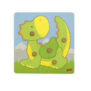 Goki puidust puzzle nuppudega Draakon