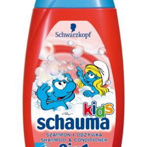 Schauma 2in1 shampoon ja palsam 250ml Maasika-ja piimalõhnaline,Smurfid