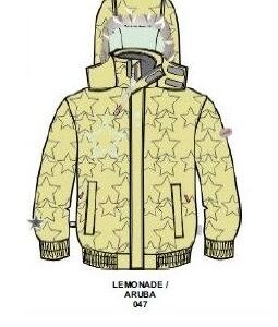 Laste jope MARGO (1613AW12) 110cm Huppa kollane/helesinine-047
