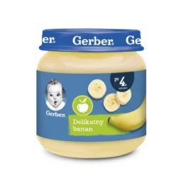 Gerber Delicate banaanimagustoit imikutele alates 4. elukuust 3×125 g (1purk-1,90eur)