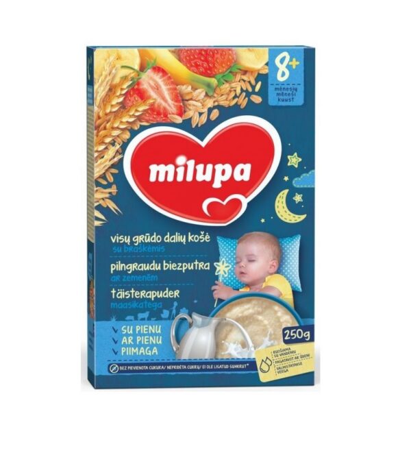 HEA UNE täisterapuder maasika-banaani 8+ 250g Milupa