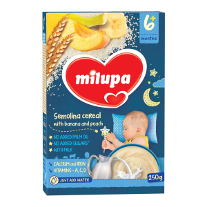 Hea Une Mannapuder banaani-virsiku 250g Milupa 6kuust