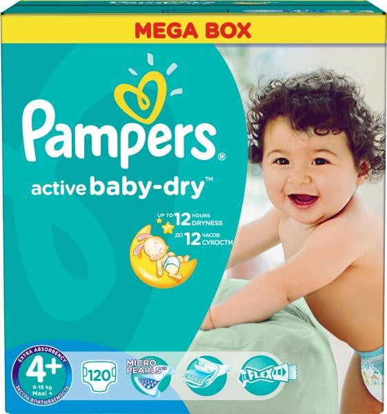 Pampers mähkmed Megabox Maxi Plus N4+ (9-20kg) 120tk LÕPUMÜÜK!!!