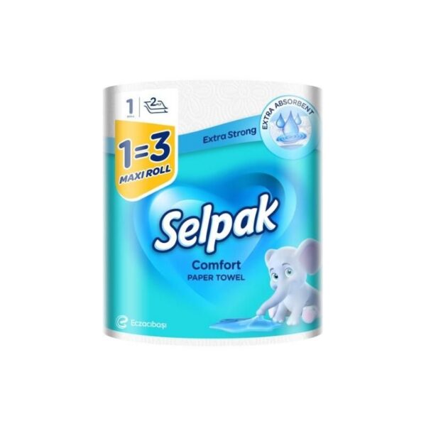 Rullpaberrätik Comfort Extra Strong SELPAK 1=3, 2-kihiline, 270 lehte, 36,1m, tselluloos ,1rull