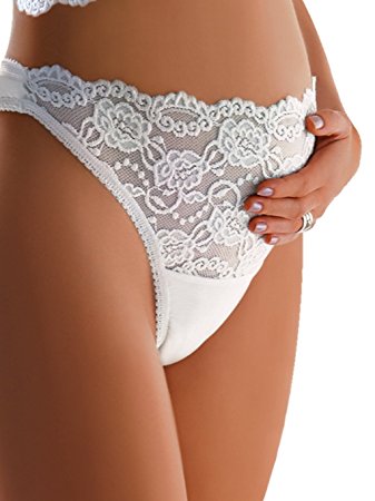 PITSIGA ELASTSED PÜKSID CARRIWELL Valge STRINGID