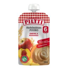 Piltti õuna-virsiku puder 3x110g, alates 6-elukuust (1tuub-1,20eur)