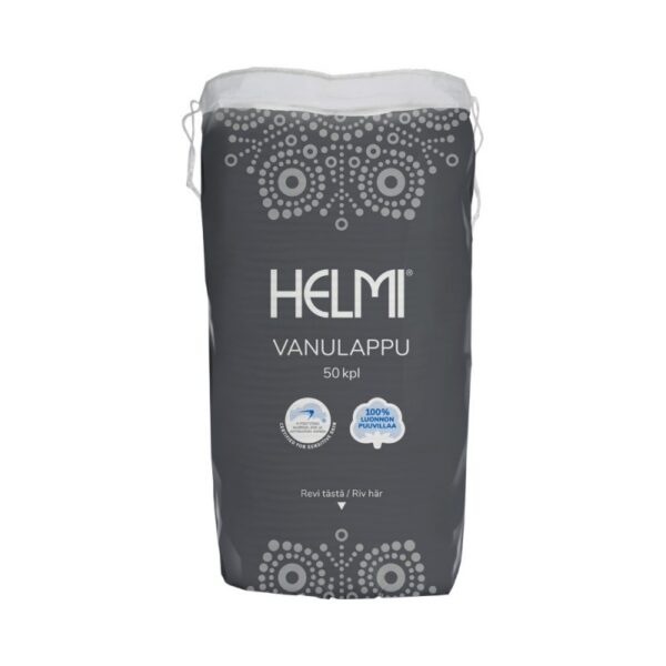 Helmi vatipadjad 50tk 100% puuvillased ovaalsed