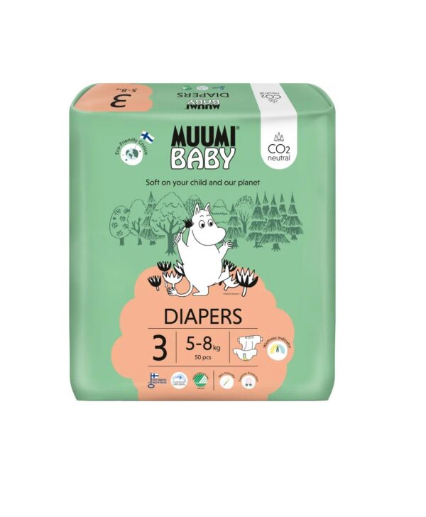 Muumi Öko mähkmed N3 5-8kg 50tk