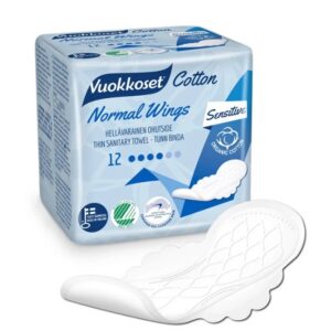 Vuokkoset hügieenisidemed  Cotton Normal Wings 12tk