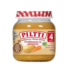 Piltti lastetoit porgand kartuliga 3x125g 4.kuust (1purk-0,99eur)