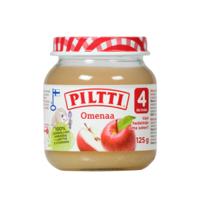 Piltti õunapüree 3×125 g, alates 4-elukuust (1purk-1,19eur)