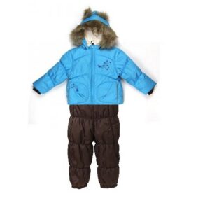 Väikelaste komplekt/ jope CARA (1620AW12)076 meresinine+traksipüksid (2196AW13) 011 tumepruun 80cm Huppa