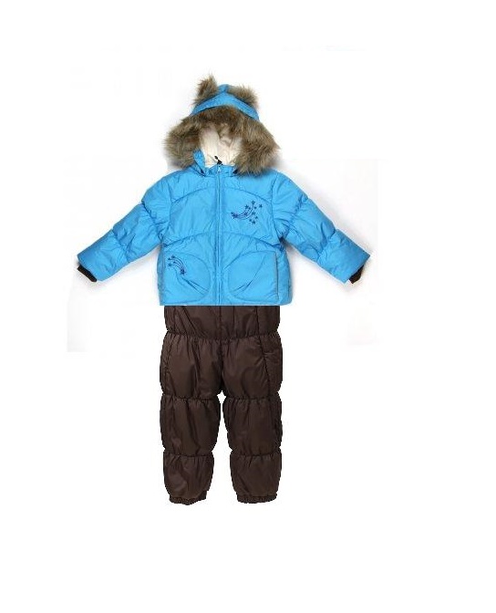 Väikelaste komplekt/ jope CARA (1620AW12)076 meresinine+traksipüksid (2196AW13) 011 tumepruun 80cm Huppa