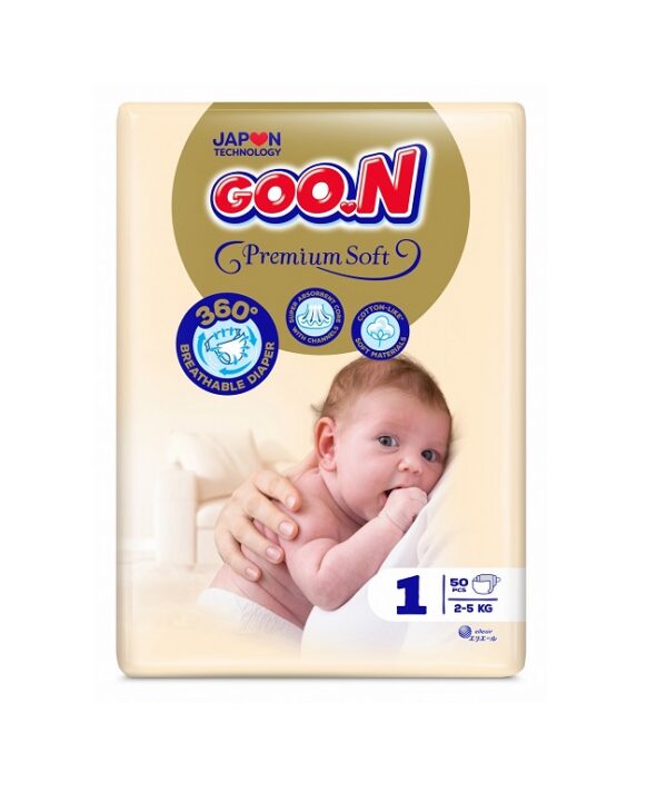 GOO.N PS Diaper Tape mähkmed Size1 JUM 50pcs