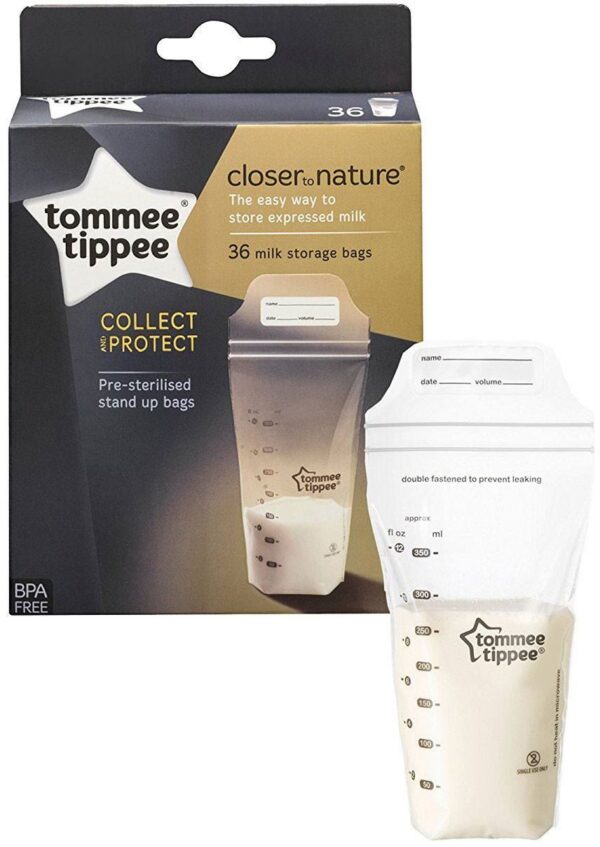 Tommee Tippee rinnapiima säilituskotid 350ml/36tk