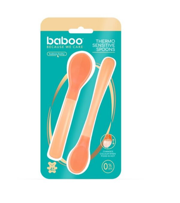 BABOO Soojustundlikud lusikad Lagoon fiesta, 4+ kuud