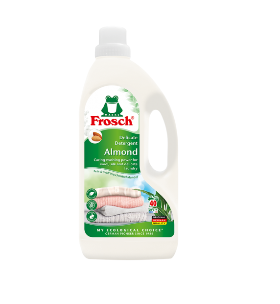 Frosch pesugeel õrn pesu mandel 1,5L (vill, siid, viskoos, elastaan, udusuled ja aluspesu)