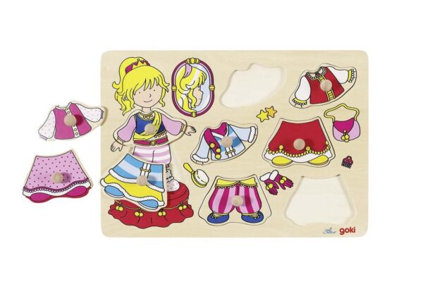 GOKI nuppudega puzzle Printsessi riided
