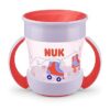 NUK Mini Magic Cup 160ml ääre ja kaanega 6+kuud punane rulluiskudega – pilt 1