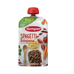 SPAGETID BOLOGNESE KASTMES Semper 3x120g 6.kuust (1tuub-2,43eur)
