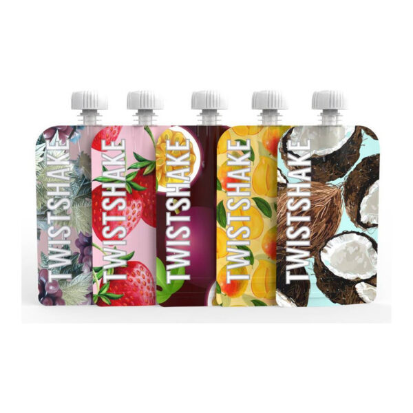Twistshake korduvkasutatavad toidukotid 5tk 100ml Multicolor