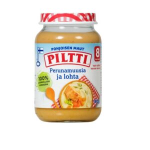 Piltti Kartulipuder lõhega 3x200g 8.kuust (1purk-2,24eur)
