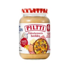 Piltti Bataat veiselihaga Väikese põllumehe lasteeine 3x190g 6.kuust (1purk-1,99eur)