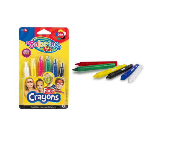 NÄOKRIITIDE KOMPLEKT  6värvi Coloring Kids 32629PTR