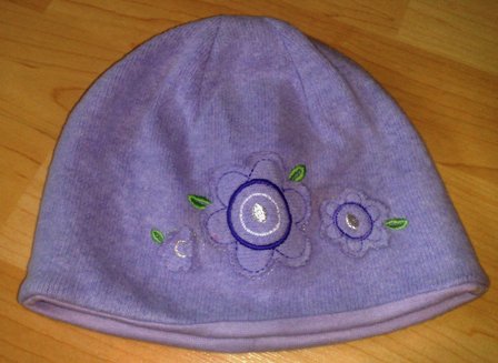 Kootud kevad/sügis müts Broel Diva 49cm Lilla