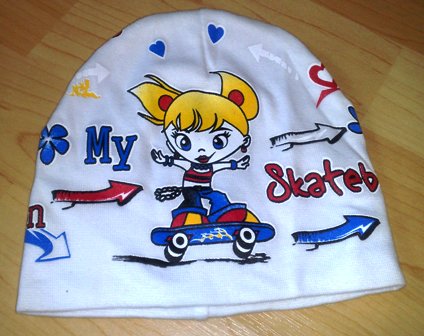 Trikotaaz müts My Skateboard valge 50cm